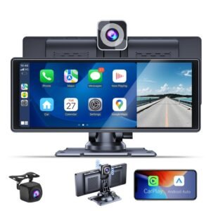 Pantalla CarPlay Android Auto 10.26" + Cámara Delantera 4K + Cámara Reversa Full HD